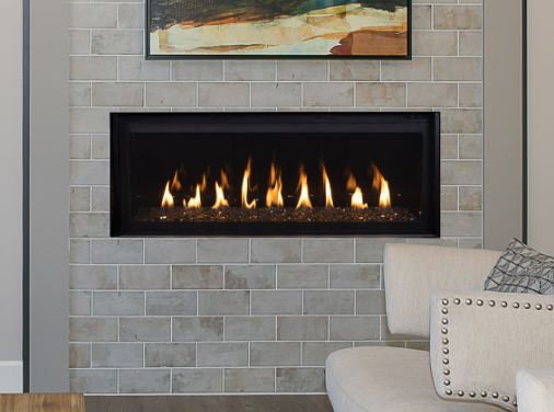 Astria Fireplaces Allume 72" Black Natural Gas Direct Vent Fireplace