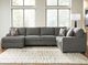 Signature Design by Ashley® Seyler Lane 3-Piece Graystone U-Shape Sleeper Sectional and Chaise-3