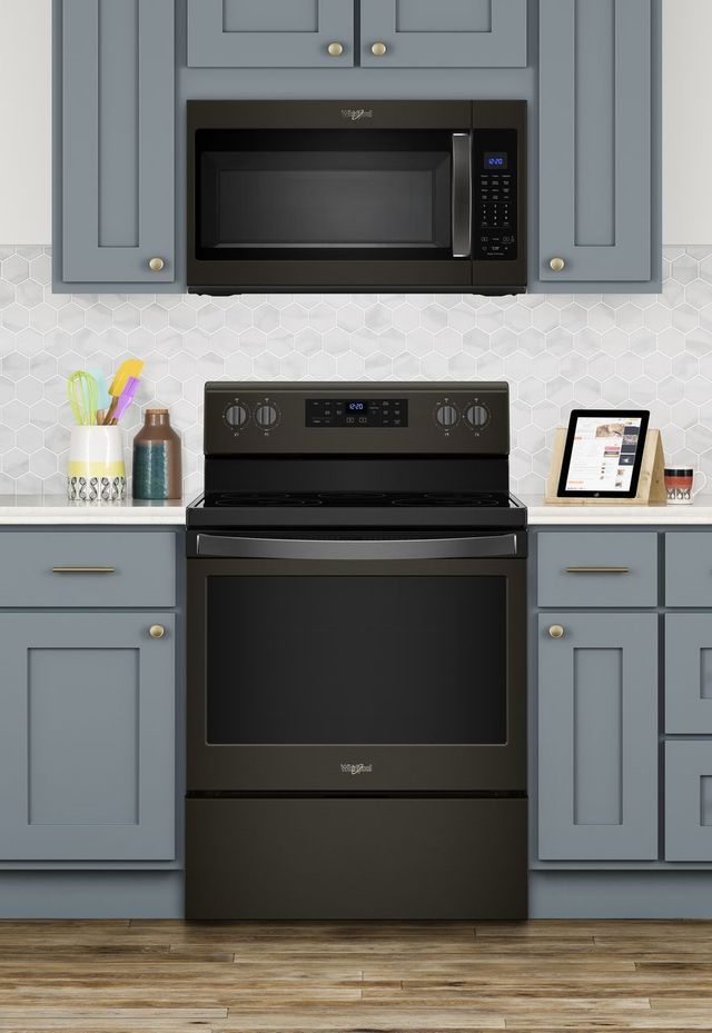Whirlpool® 1.9 Cu. Ft. Over The Range Microwave Fingerprint Resistant Black Stainless Steel-1