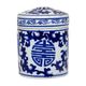 A & B Home Blue/White Decorative Tea Caddy-0