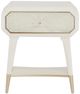 Michael Amini® La Rachelle Medium Champagne 1-Drawer Nightstand Table-2
