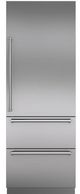 Sub-Zero® 30" Integrated Stainless Steel Tall Door Panel with Pro Handle-1