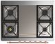 Ilve® Majestic III 36" Midnight Blue Pro Style Dual Fuel Natural Gas Range with 6 Black Brass Burners and Copper Trim-3