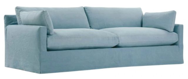 Rowe® Customizable Sylvie 100” Two Cushion Everyday Denim Slip Sofa-0