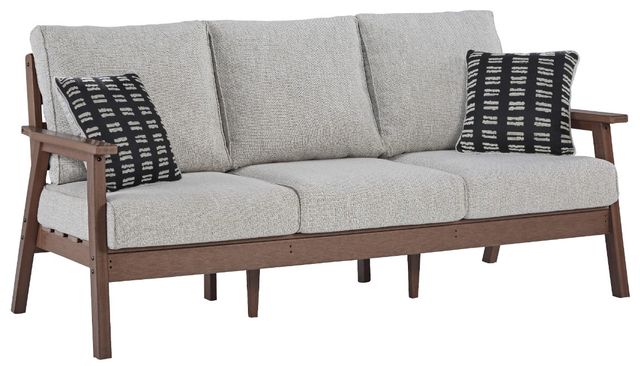 Signature Design by Ashley® Emmeline 7-Piece Beige/Brown Outdoor Conversation Set-1