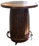 International Furniture Direct Bistro Brown Barrel Bar Table-0