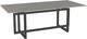 Amisco Customizable Ezra 84" Rectangular Dining Table with 0.5" Taupe Glass Top-0