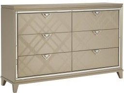 Mazin Furniture Bijou Champagne Dresser-1