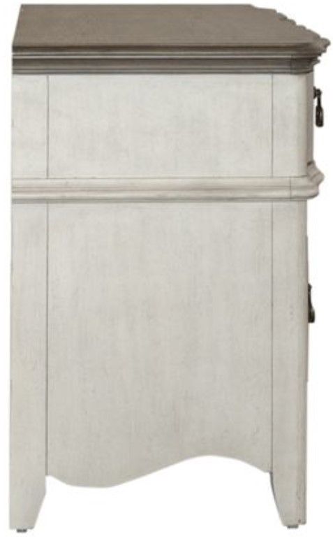 Liberty Furniture Chesapeake Taupe/Wirebrushed Antique White Credenza-2