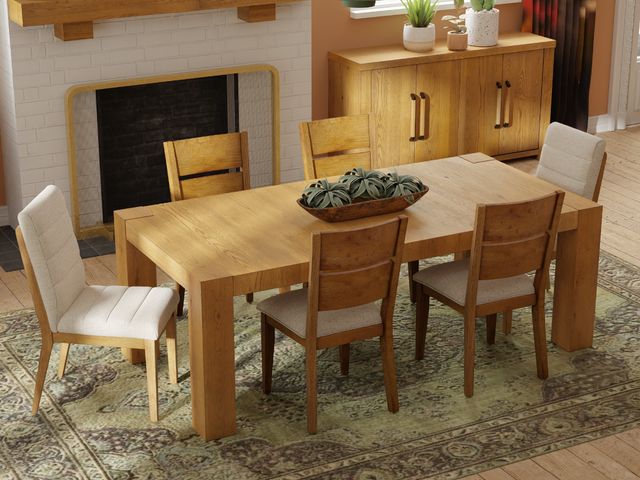 Mesta Dining Set, 2 Host Chairs Free!-2