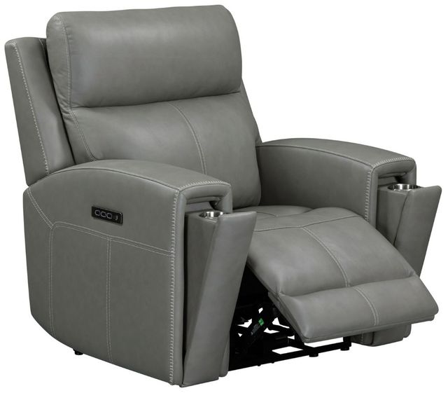Liberty Furniture Camden Aline Light Gray Leather Power Recliner-1