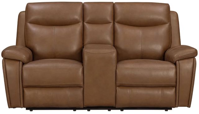 Parker House® Veracruz Vintage Tan Power Reclining Tilt Console Loveseat with Zero Gravity-2