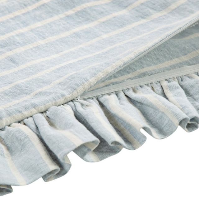 HiEnd Accents Larkspur Blue Linen Euro Sham-1
