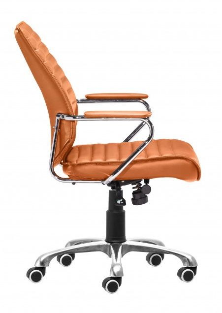 Zuo® Modern Enterprise Orange Low Back Office Chair-2
