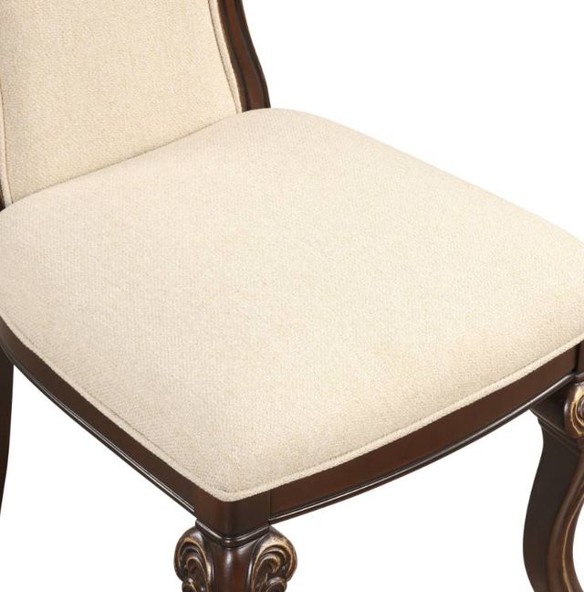 New Classic® Home Furnishings Montecito Beige/Cherry Diing Side Chair-4