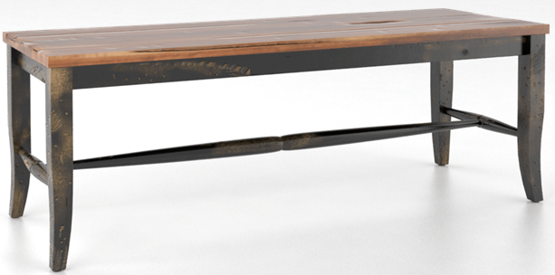 Canadel Spice Washed Two Tone Wood Bench-0