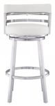 Armen Living Madrid White 30" Bar Stool-1