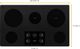 Whirlpool® 36" Black Electric Cooktop with Dual Radiant Element-1