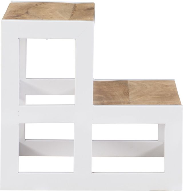 Powell® Blythe Natural/White Bed Steps-4