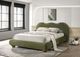 Furniture of America® Finamore Olive Green King Panel Bed-1