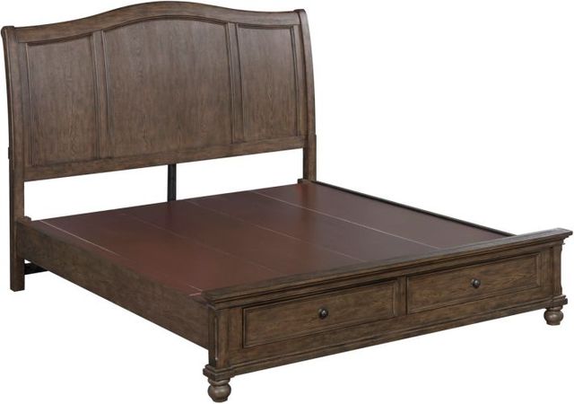 aspenhome® Oxford Cocoa California King Sleigh Storage Bed-2