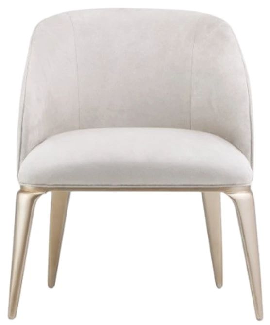 Michael Amini® Malibu Crest Chardonnay Vanity Chair-2
