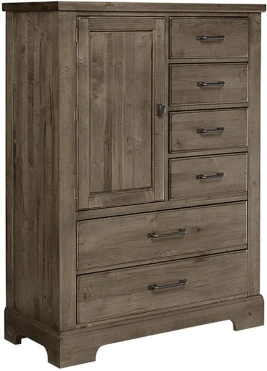 Artisan & Post by Vaughan-Bassett Cool Rustic Stone Gray Standing Chest-0