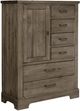 Artisan & Post by Vaughan-Bassett Cool Rustic Stone Gray Standing Chest-0