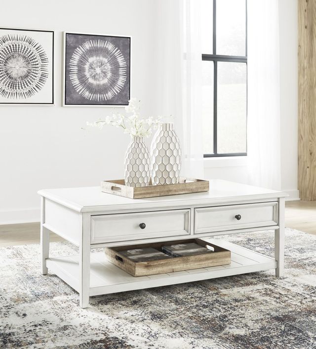 Signature Design by Ashley® Kanwyn Whitewash Coffee Table-3