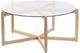Moe's Home Collection Hetta Glass Top Coffee Table with Natural Oak Base-0