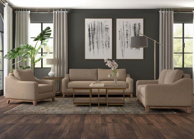 International Furniture Direct Olivo Brown Accent Chair-1