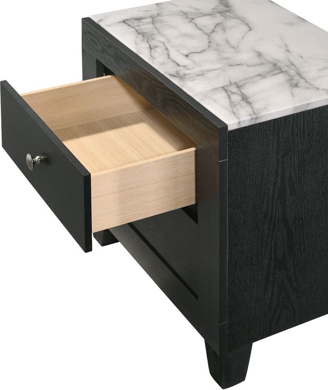 Crown Mark Candence Black Nightstand-3