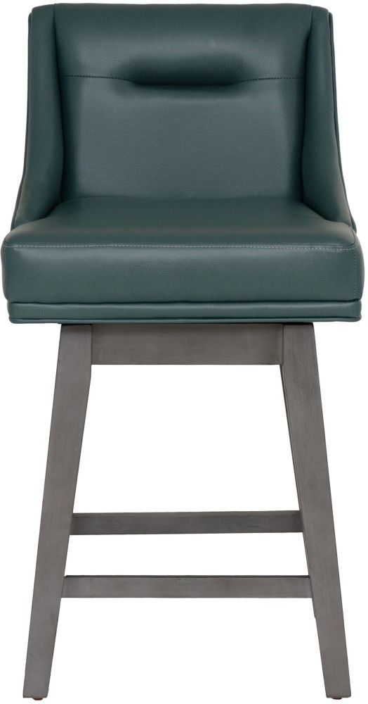 Powell® Beckett 2-Piece Gray/Dark Green Counter Stool Set-4