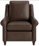 Bassett® Furniture Customizable Magnificent Motion Leather Roll Arm Power Wall Recliner-1