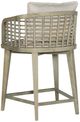 Hooker® Furniture Surfrider Driftwood/Zuri Cream Barrel Back Swivel Counter Stool-1