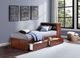 Homelegance® Rowe Dark Cherry Youth Twin Bookcase Platform Storage Bed-1