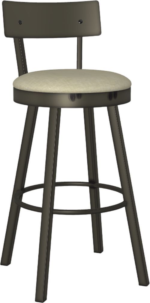 Amisco Customizable Lauren Upholstered Swivel Bar Stool-0