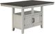 Steve Silver Co. Hyland 5-Piece Charcoal/Stone Gray Counter Dining Set-4