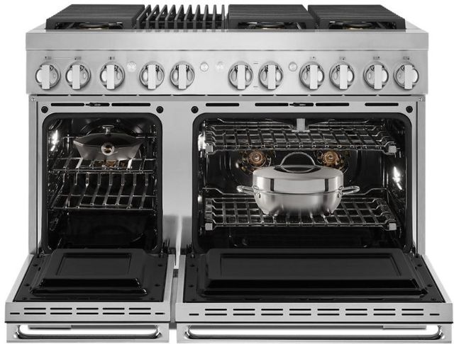 JennAir® NOIR™ 48" Stainless Steel Pro Style Dual Fuel Range-2