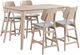 New Classic® Home Furnishings Oscar 5-Piece White Ash Counter Dining Set-0