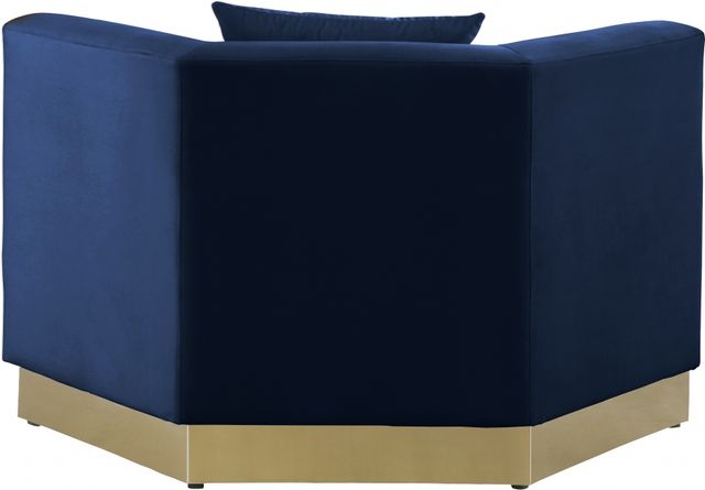 Meridian Furniture Marquis Navy Velvet Chair-3