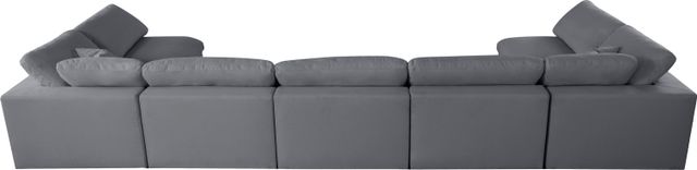 Meridian Furniture Serene 7-Piece Grey Deluxe Cloud Modular Sectional Set-1