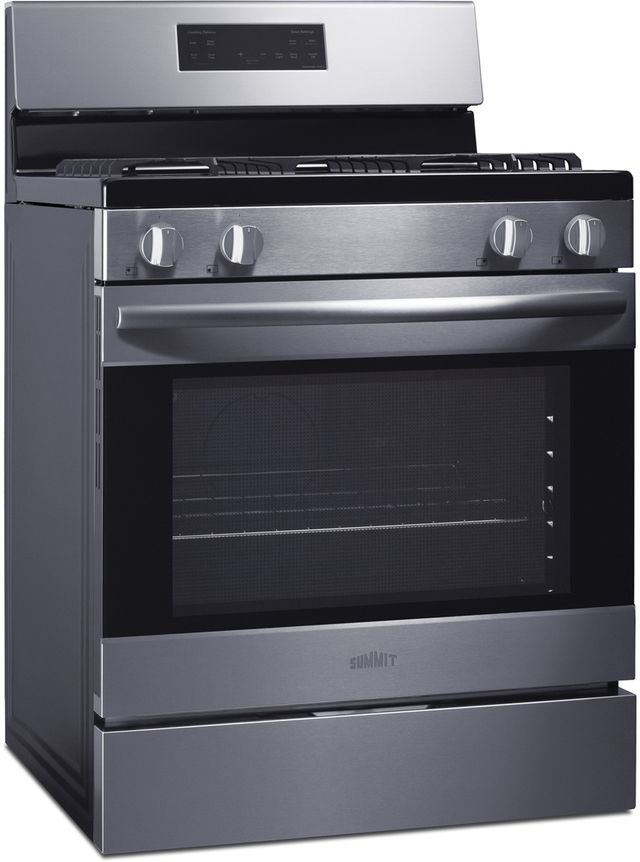 Summit® 30" Black FreeStanding Gas Range-2