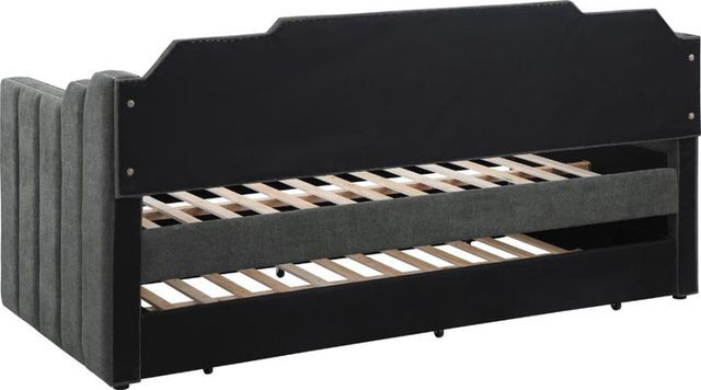 Coaster® Kingston Charcoal Upholstered Twin Daybed with Trundle -3