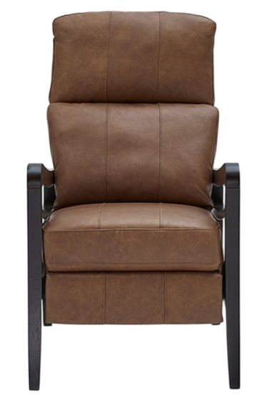 Best® Home Furnishings Customizable Ryberson Leather Manual High Leg Recliner with Dark Walnut Legs-1