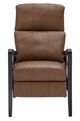 Best® Home Furnishings Customizable Ryberson Leather Manual High Leg Recliner with Dark Walnut Legs-1