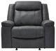 Signature Design by Ashley® Status Check Shadow Manual Rocker Recliner-1