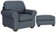 Flexsteel® Preston Blue Dusk Ottoman-2