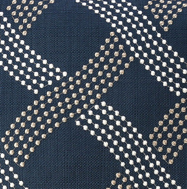Furniture of America® Cici Navy Throw Pillow-1
