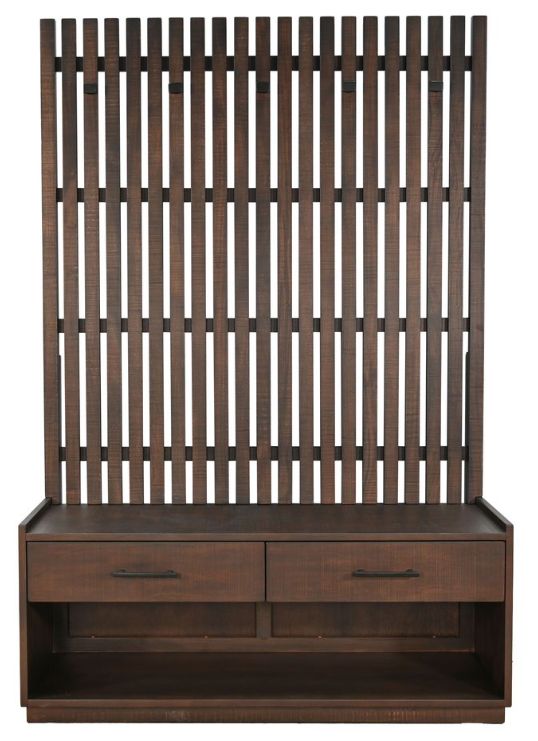 Sunny Designs™ Eliza Tobacco Leaf Hall Tree with Bench